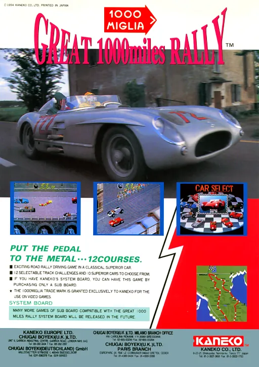 1000 Miglia: Great 1000 Miles Rally (Taiwan 94/07/18)