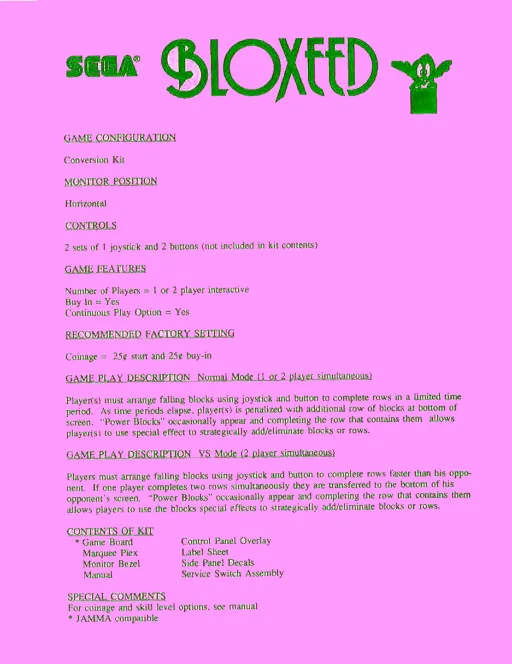 Bloxeed (Japan) (FD1094 317-0139)