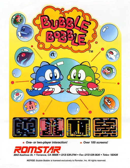 Super Bubble Bobble (Sun Mixing, Mega Drive clone hardware)