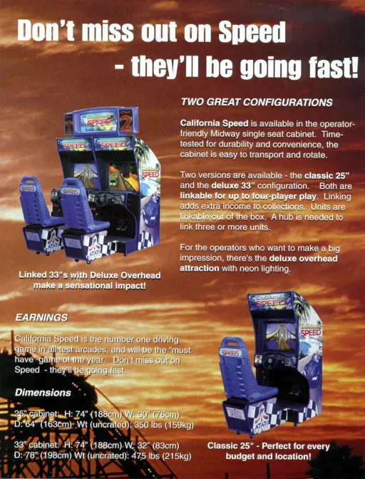 California Speed (Version 2.1a Apr 17 1998, GUTS 1.25 Apr 17 1998 / MAIN Apr 17 1998)