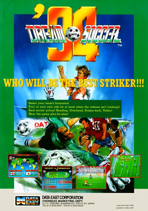 Dream Soccer '94 (World, M107 hardware)