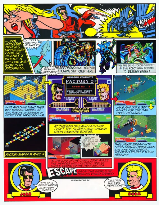 Escape from the Planet of the Robot Monsters (set 1)