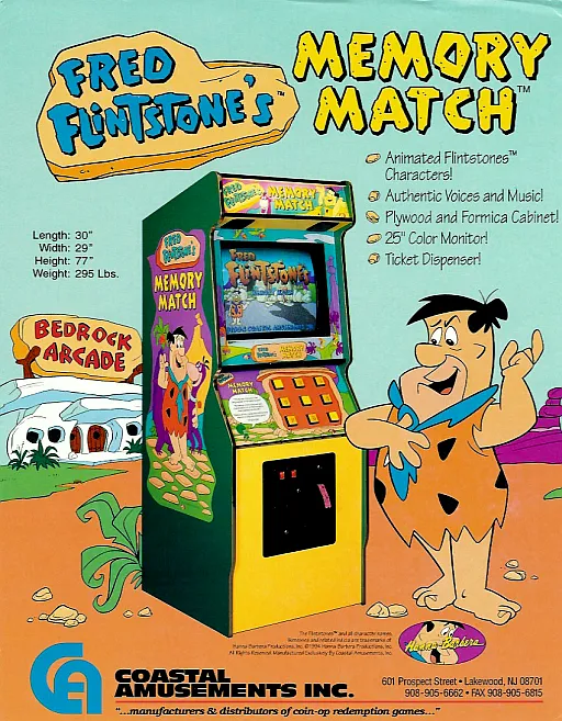 Fred Flintstone's Memory Match (World?, Ticket version, 3/17/95)