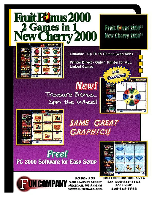 Fruit Bonus 2000 / New Cherry 2000 (Version 4.4E Dual)