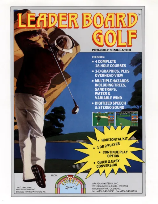 Leader Board Golf (Arcadia, set 1, V 2.5)