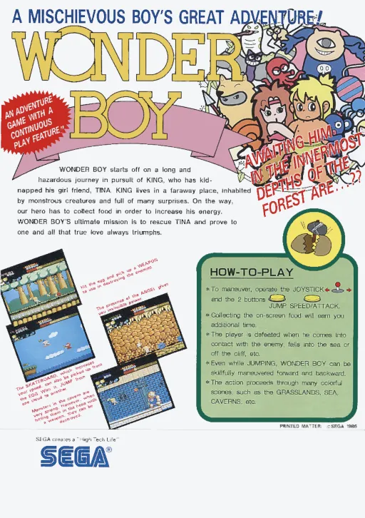 Wonder Boy (set 1, 315-5177)