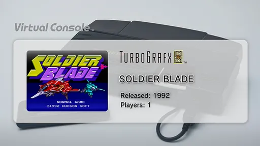 Soldier Blade (USA, Europe) (Wii U Virtual Console)