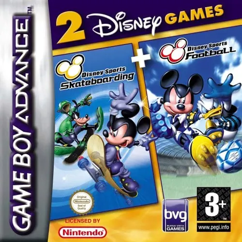 2 Disney Games - Disney Sports - Football + Disney Sports - Skateboarding (Europe) (En,Fr,De,Es,It)