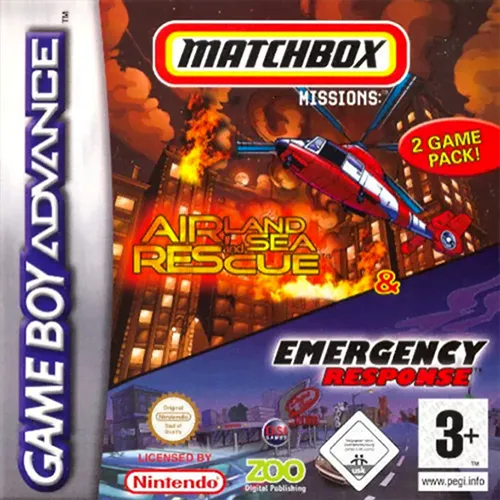 2 Game Pack! - Matchbox Missions - Emergency Response & Air, Land and Sea Rescue (Europe) (En,Fr,De,Es,It)