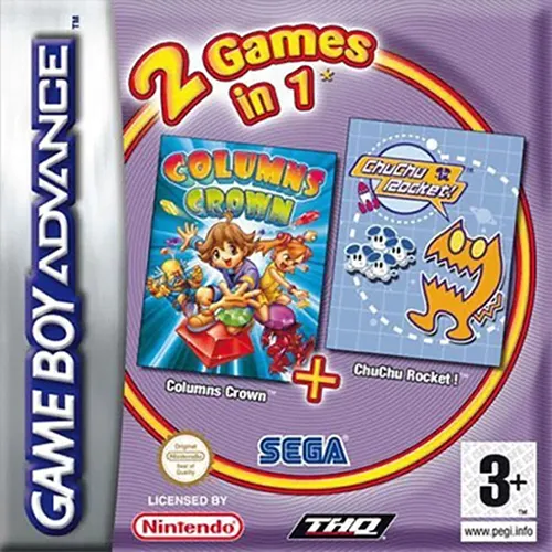 2 Games in 1 - Columns Crown + ChuChu Rocket! (Europe) (En+En,Ja,Fr,De,Es)