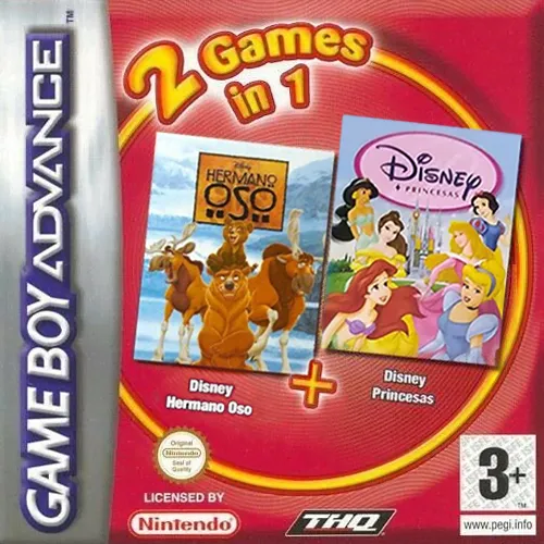 2 Games in 1 - Disney Princesas + Hermano Oso (Spain) (Es+En,Fr,De,Es,It,Nl,Sv,Da)