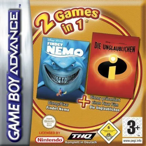 2 Games in 1 - Findet Nemo + Die Unglaublichen (Germany)