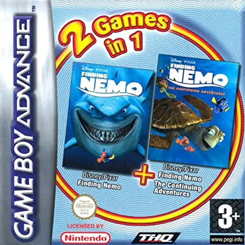 2 Games in 1 - Finding Nemo + Finding Nemo - The Continuing Adventures (Europe) (En+En,Es,It,Sv,Da)