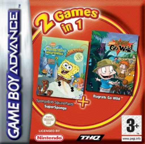 2 Games in 1 - Les Razmoket Rencontrent les Delajungle + SpongeBob SquarePants - SuperSponge (France) (Fr+En)