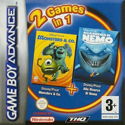 2 Games in 1 - Monsters & Co. + Alla Ricerca di Nemo (Italy) (En,Fr,It+Es,It)