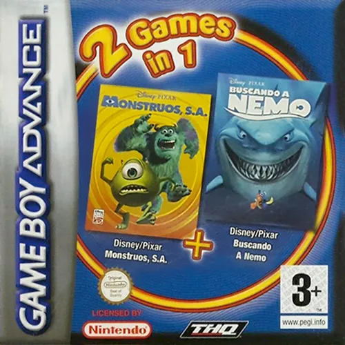 2 Games in 1 - Monstruos, S.A. + Buscando a Nemo (Spain) (En,Es,Nl+Es,It)