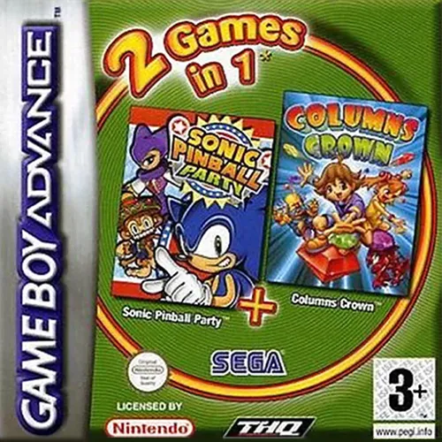 2 Games in 1 - Sonic Pinball Party + Columns Crown (Europe) (En,Ja,Fr,De,Es,It+En)