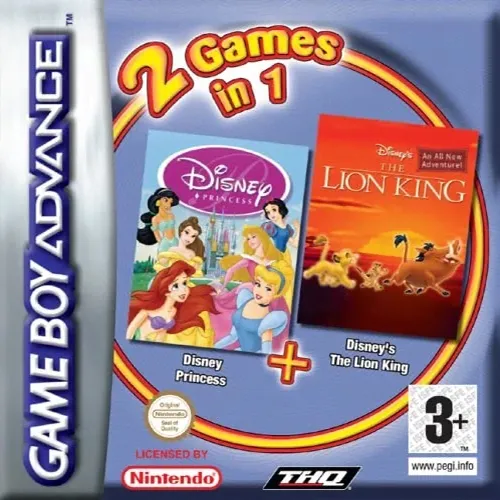 2 Games in 1 - The Lion King + Disney Princess (Europe) (En,Fr,De,Es,It,Nl,Sv,Da+En)