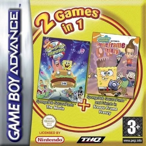 2 Games in 1 - The SpongeBob SquarePants Movie + SpongeBob SquarePants and Friends in Freeze Frame Frenzy (Europe) (En,Fr,De,Es,It,Nl+En,Fr,De,Es,Nl)
