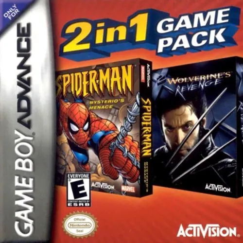 2 in 1 Game Pack - Spider-Man - Mysterio's Menace + X2 - Wolverine's Revenge (USA, Europe)
