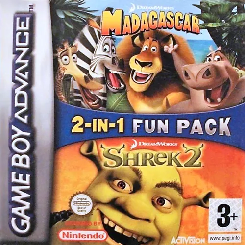2-in-1 Fun Pack - Shrek 2 + Madagascar (Europe)
