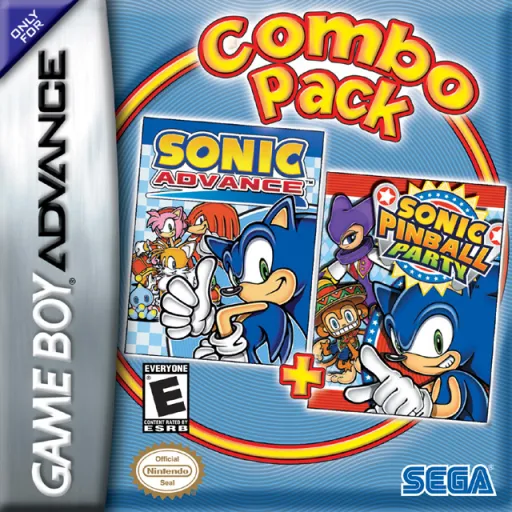 Combo Pack - Sonic Advance + Sonic Pinball Party (USA) (En,Ja,Fr,De,Es+En,Ja,Fr,De,Es,It)