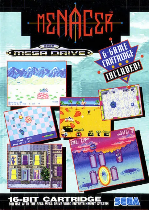 Menacer - 6-Game Cartridge (USA, Europe)