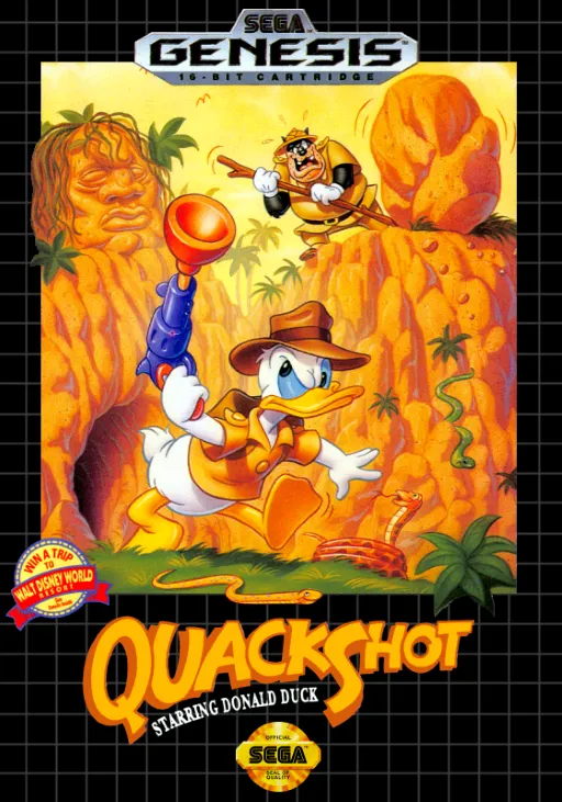 QuackShot Starring Donald Duck ~ QuackShot - I Love Donald Duck - Guruzia Ou no Hihou (World) (Rev A) (Alt)